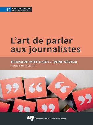 cover image of L'art de parler aux journalistes